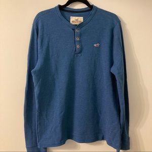 Mens XL Hollister blue long sleeve